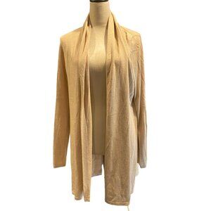 Etcetera Open Front Cardigan Cashmere Blend Women's Size M